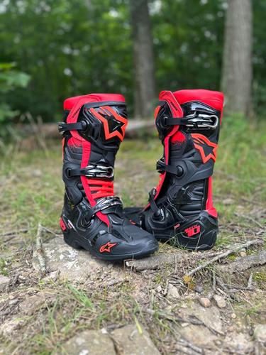 2026 Alpinestars Tech 10 Boots - Black/Red | MxBoot.com