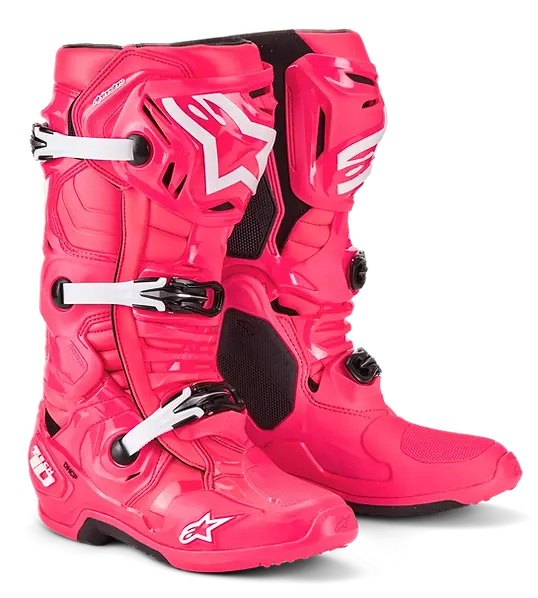 らん ブーツ Alpinestars Tech 10 Enduro Boots - Orange Fluo/Black/White – Motor