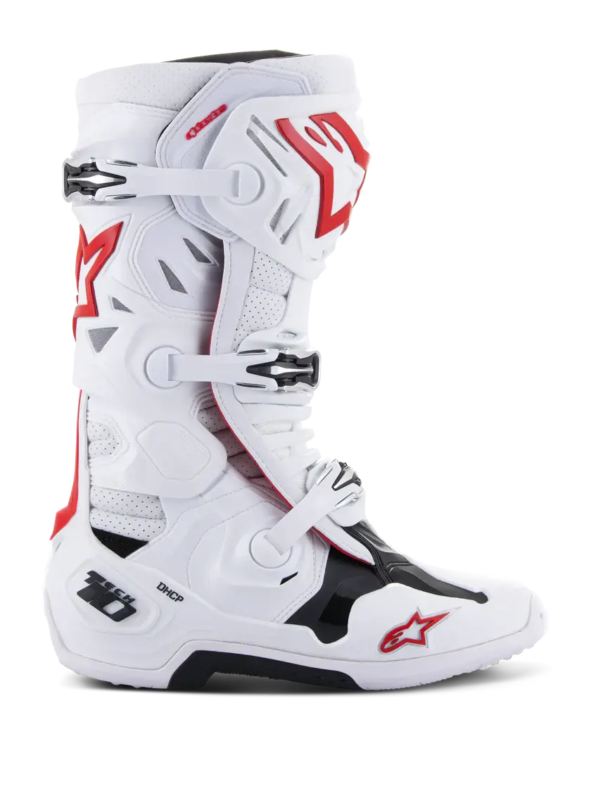 Thumbnail: Alpinestars Supervented MX Boots White/Red off-road motocross boots with ventilated design and ankle support