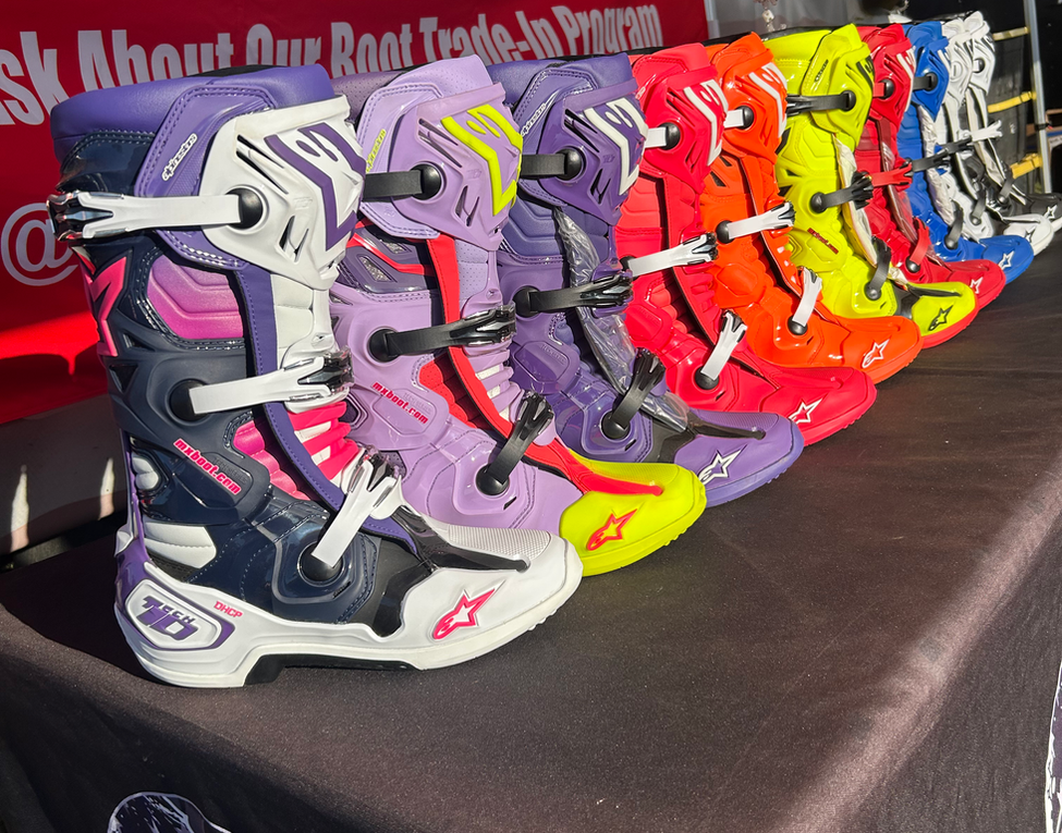 Alpinestars Tech 10 mx boots available trackside