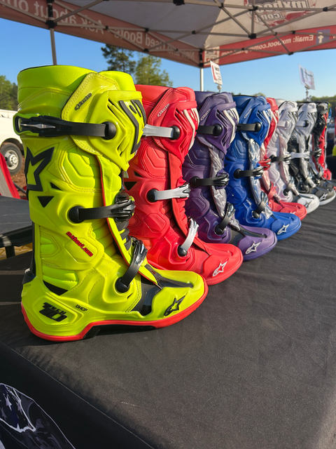MxBoot.com boot truck at the motocross track with Tech 10 display