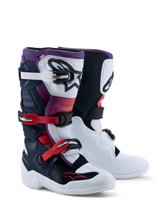 multi color Alpinestars MX27 Tech 7S Youth motocross boots