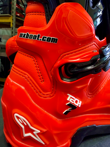 Alpinestars MX27 Tech 7 Enduro Boots - Fluo Red | MxBoot.com