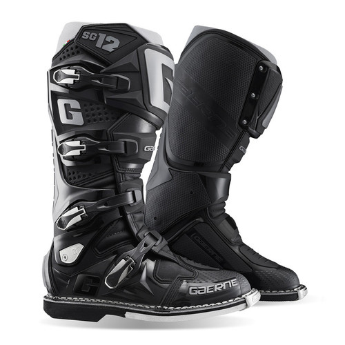 Gaerne SG-12 Boots - Black/Grey | MxBoot.com