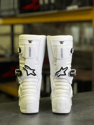 Alpinestars MX27 Tech 7s Youth Boots - White | MxBoot.com
