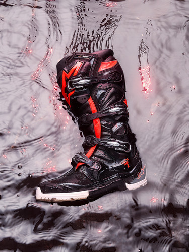 2026 Tech 7 Enduro Drystar® Boots - Black/Red Fluo/White | MxBoot.com