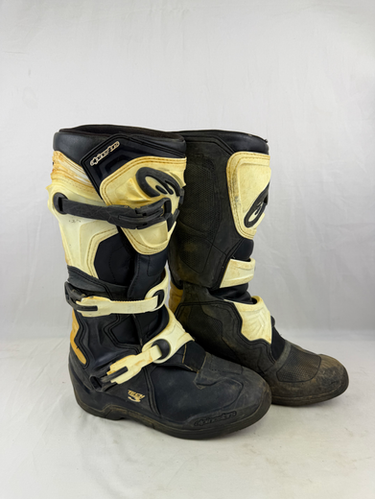 alpinestars バイク用ハイカット靴 黒/黄 Used Alpinestars Tech 3 Boots // Size 8 | MxBoot.com