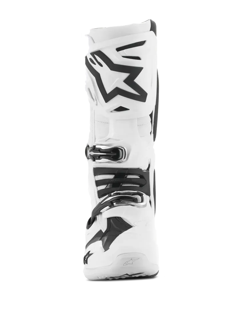 Thumbnail: Alpinestars Tech 10 MX Boots white motocross boots with impact protection and ankle support