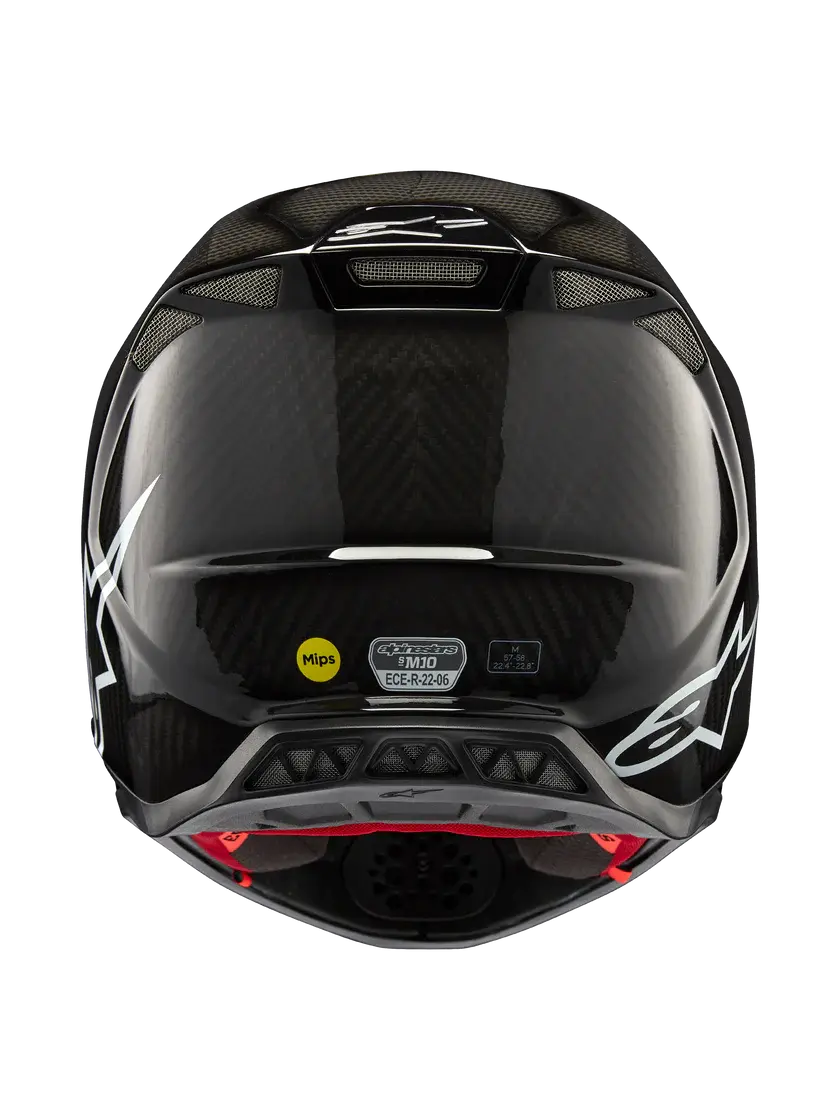 Thumbnail: Alpinestars Supertech M10 Helmet - Black Glossy Carbon