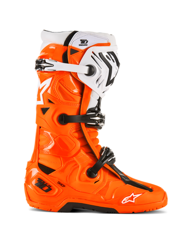 Alpinestars Tech 10 Enduro Boots - Fluorescent Orange/Black/White