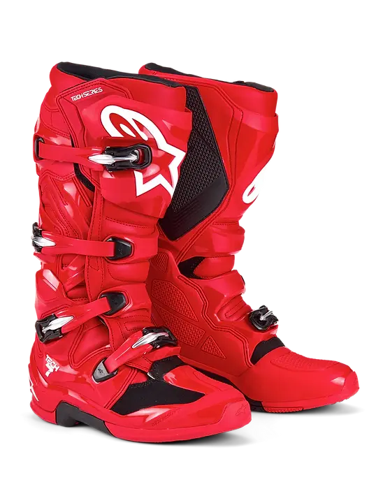 alpinestars SCHREIBER バイクブーツ レッド Alpinestars Tech 7 Boots - Bright Red | MxBoot.com