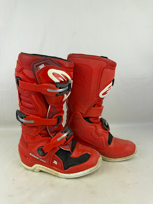 Used Alpinestars Tech 7s Youth Boots // Size 2 | MxBoot.com