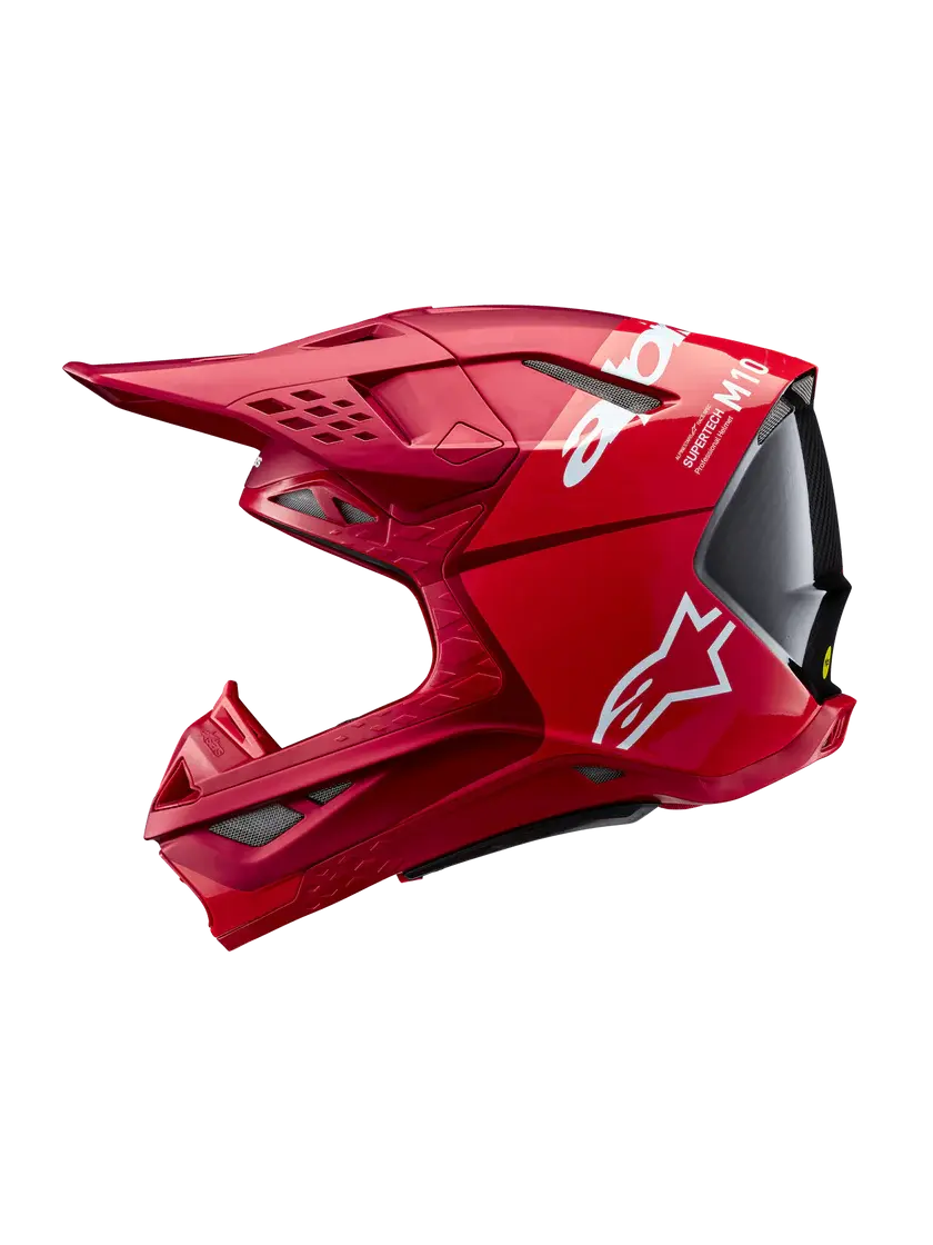 Thumbnail: Alpinestars Supertech M10 Flood Helmet - Red Fluo/Red Matte & Glossy