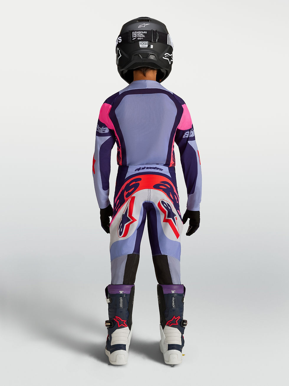 Thumbnail: Alpinestars MX27 YOUTH Supertech Dyna Jersey - Light Violet/Deep Purple/Pink