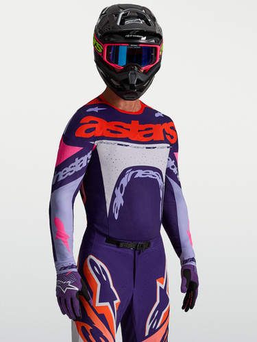 yoibō カバー　MAXラベンダー Alpinestars MX27 Supertech Dyna Jersey - Light Violet/Deep Purple