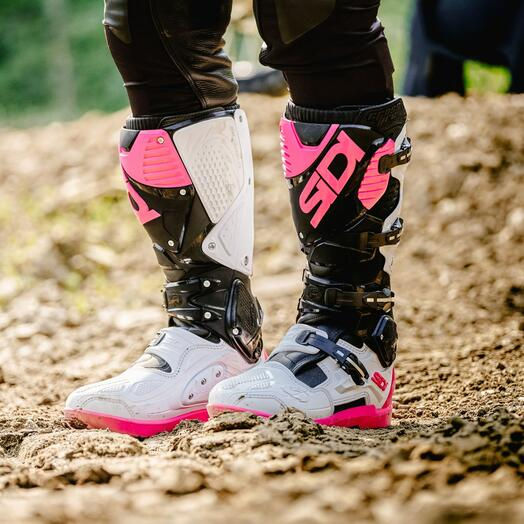Thumbnail: SIDI Crossfire 3 SRS Boots - Black/White/Pink