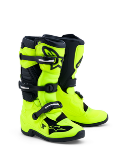 Yellow Alpinestars MX27 Tech 7S Youth motocross boots