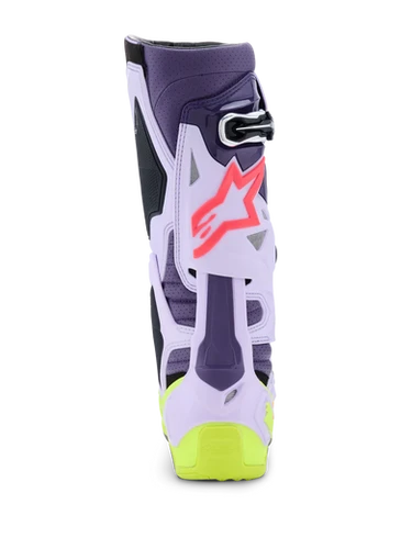 2026 Alpinestars Tech 10 Supervented Boots - Purple/Fluo Yellow