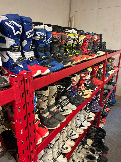 Pre-owned MX boots available for online order
