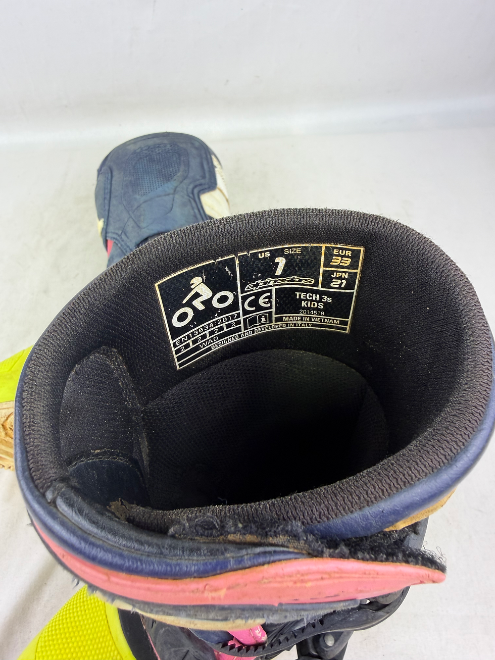 Thumbnail: Used Alpinestars Tech 3s Kids Boots // Size 1