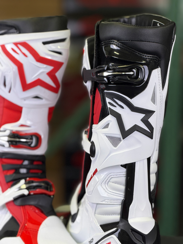 Alpinestars MX27 Tech 10 Boots - White/Black/Red | MxBoot.com