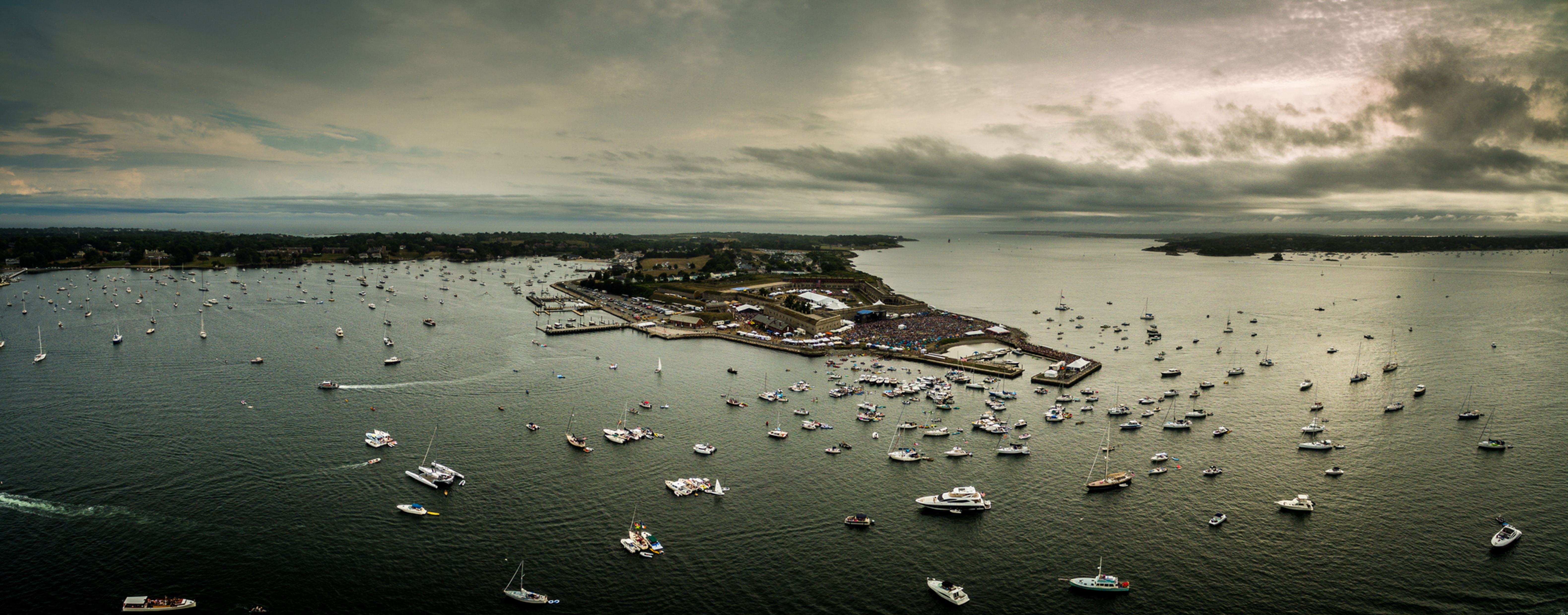 Newport Folk Festival #2"  12"x31" Acrylic Panoramic