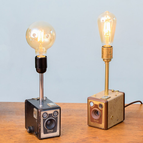 Vintage Kodak Box Brownie Camera Lamp Upswitch