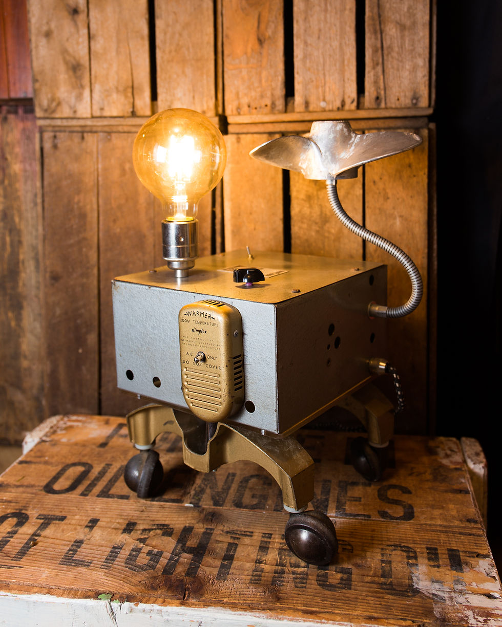 Thumbnail: Found Object Time Machine Lamp - 'Wilcolator'
