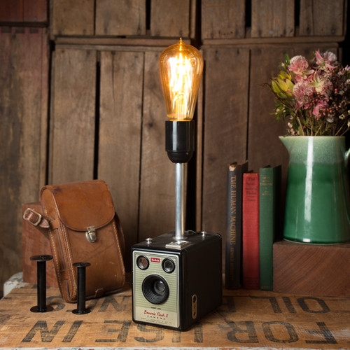 Vintage Kodak Box Brownie Camera Lamp Upswitch