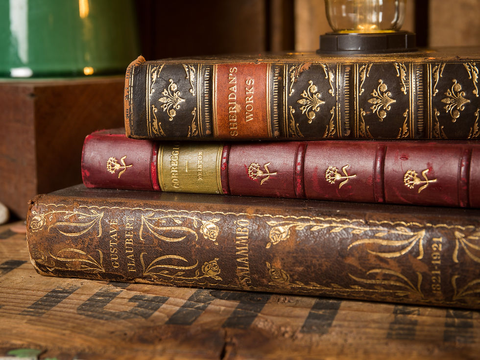 Thumbnail: Antique Book Stack Lamp