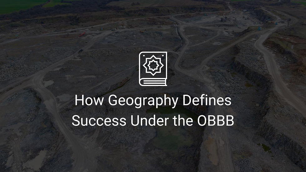How Geography Defines Success Under the OBBB