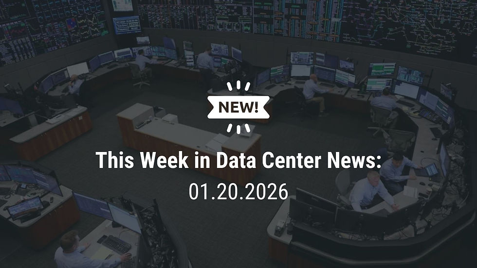 Weekly Data Center News: 01.20.2026