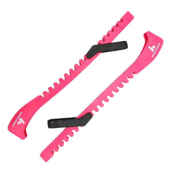 תמונה ממוזערת: סכיני החלקה ורודים, לוגו Ice Zone Pro, עם תמיכה ורודה, צבעוני.