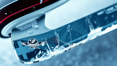 צילום מקרוב של להב מחליק חדה ומושחזת היטב