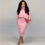 Thumbnail: TG040 Fall Sweaters for Women Knitted Sweater Two Piece Set Women Clothing