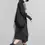 Thumbnail: [EAM] Loose Fit Black Asymmetrical Big Size Sweatshirt New Turtleneck Long Sle