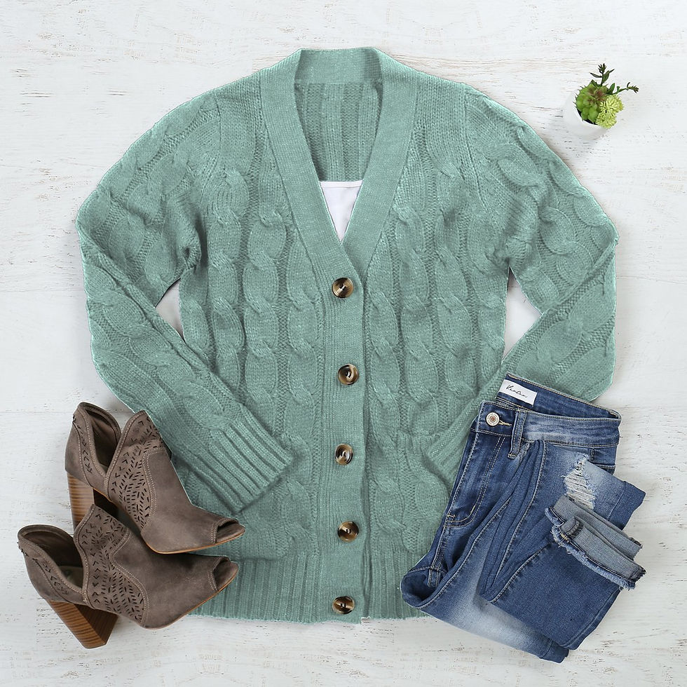 Thumbnail: Cable Sweater With Pockets