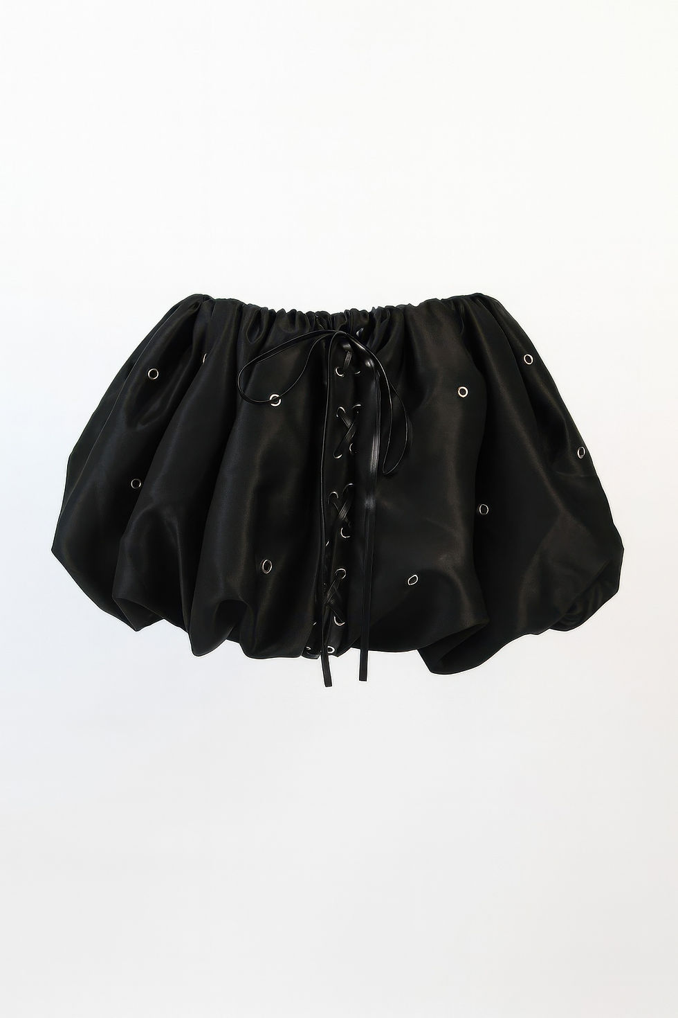 Thumbnail: Bubble Lace Up Mini Skirt      