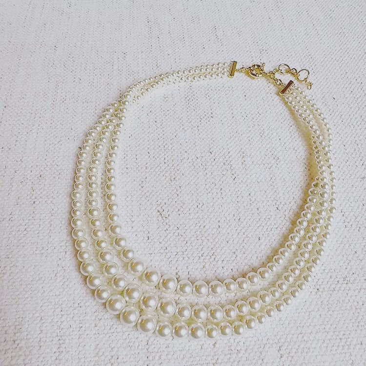 Thumbnail: Perfect Pearl Strands Necklace