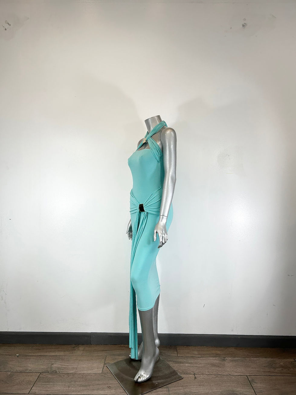 Thumbnail: Halter-style Bodycon Midi Dress