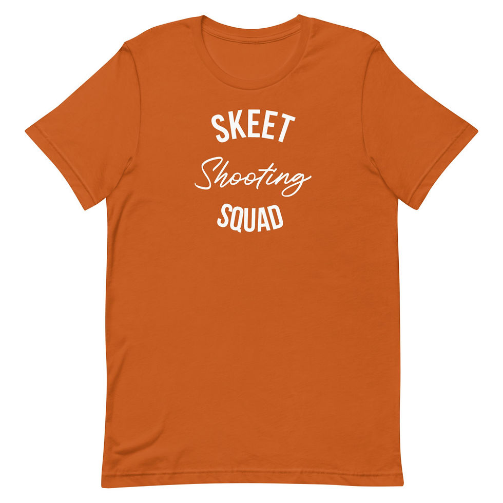 Skeet Shooting Squad short sleeve T-shirt for passionate clay shooters