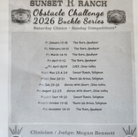 Sunset R Ranch Obstacle Challenge 2026 Buckle Series