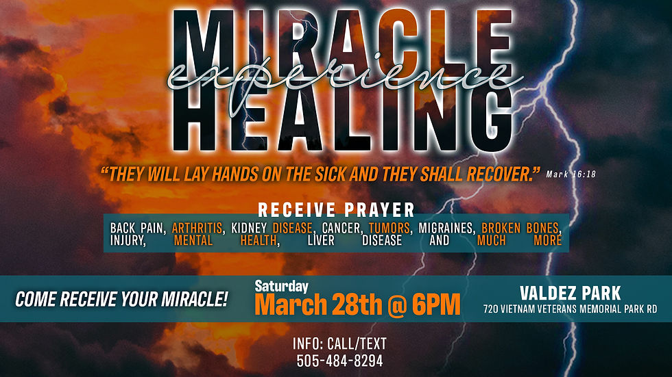 Healing Crusade in Espanola, NM - Valdez Park