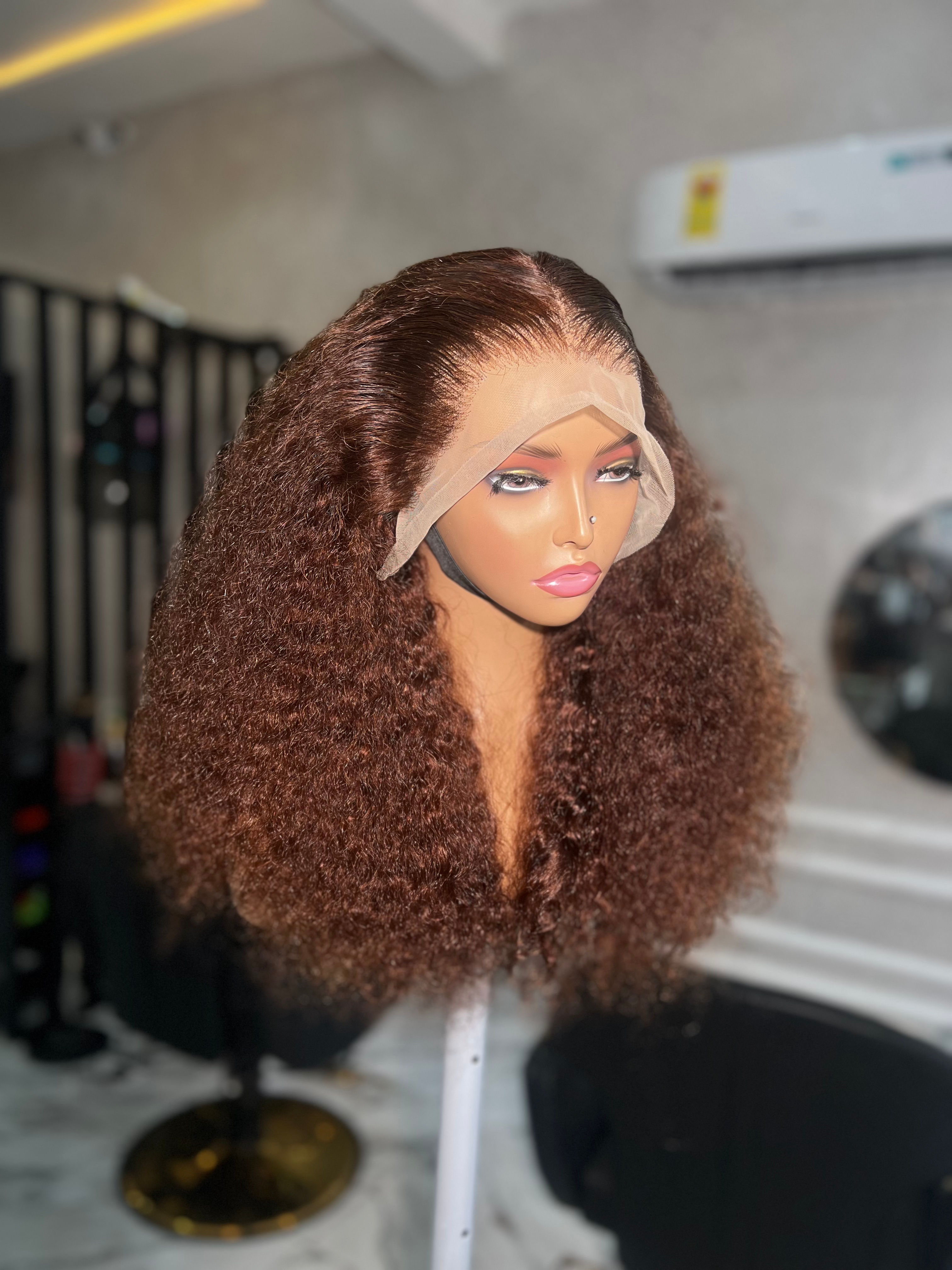 THE PRIDE DEEP WAVE  FRONTAL WIG - 13X4 HONEY BROWN