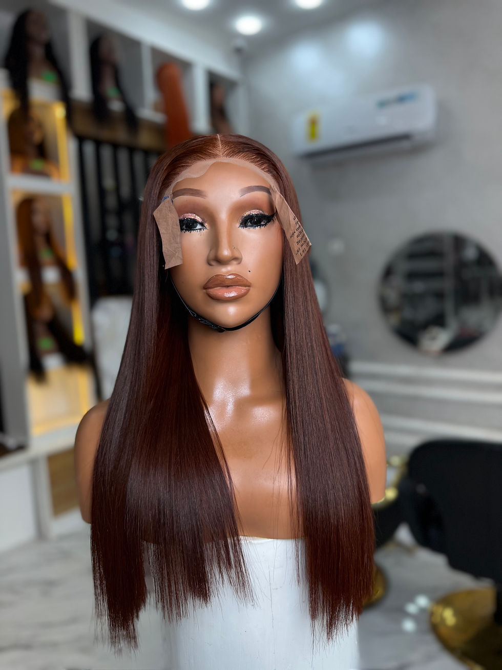 Thumbnail: 18'' VIETNAMESE DARK CAJUN SINGLE DONOR WIG UNIT (5X5)