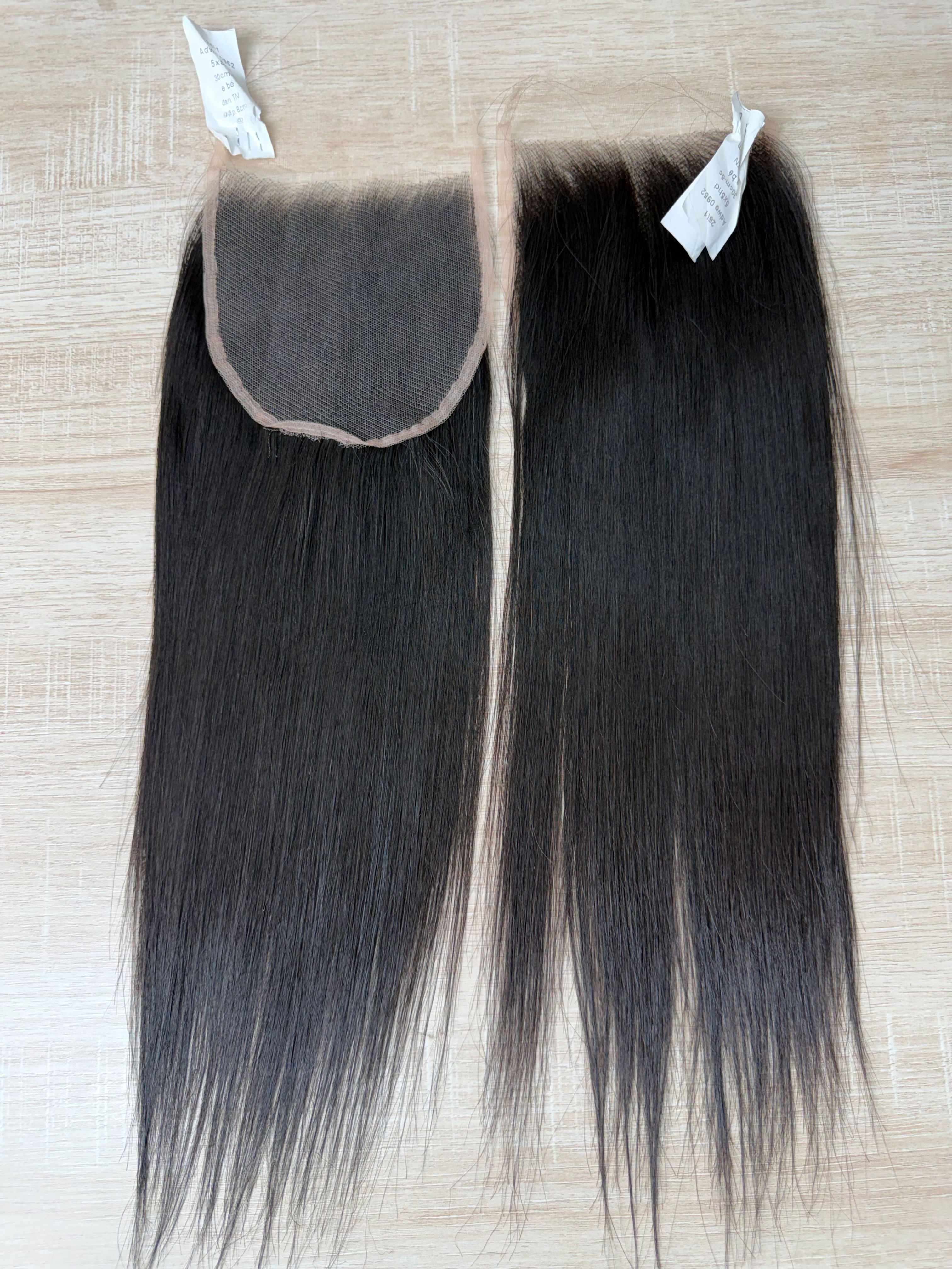 5X5 VIETNAMESE PREMIUM BONE STRAIGHT HD CLOSURE (BABY THIN)