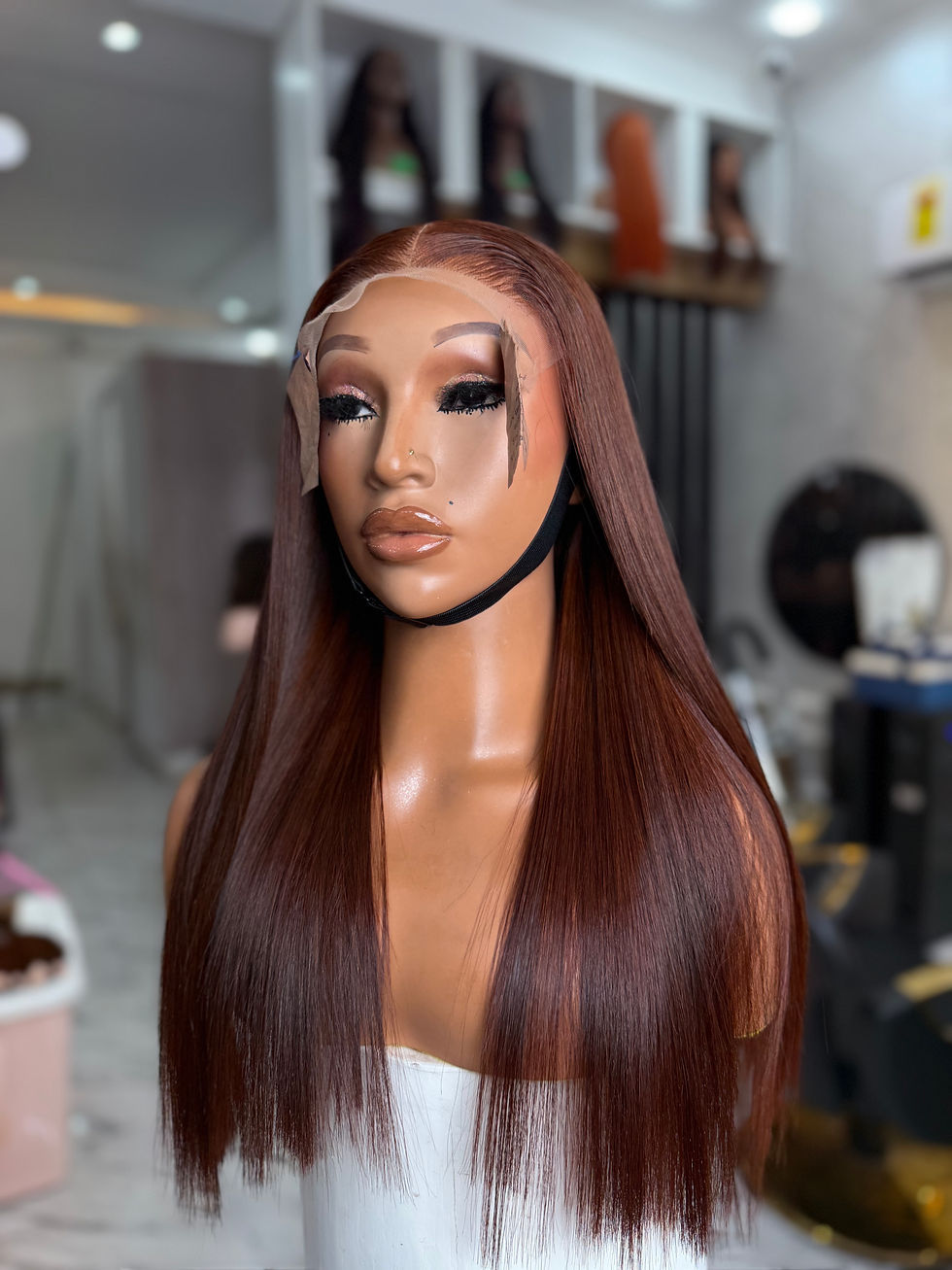 Thumbnail: 18'' VIETNAMESE DARK CAJUN SINGLE DONOR WIG UNIT (5X5)