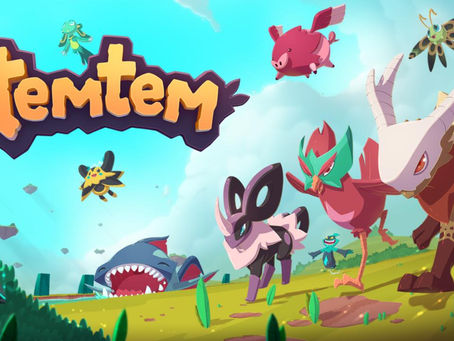 Fantasy adventure blog cover for Temtem: Pioneers, a monster-catching survival game that is building buzz on Kickstarter.
