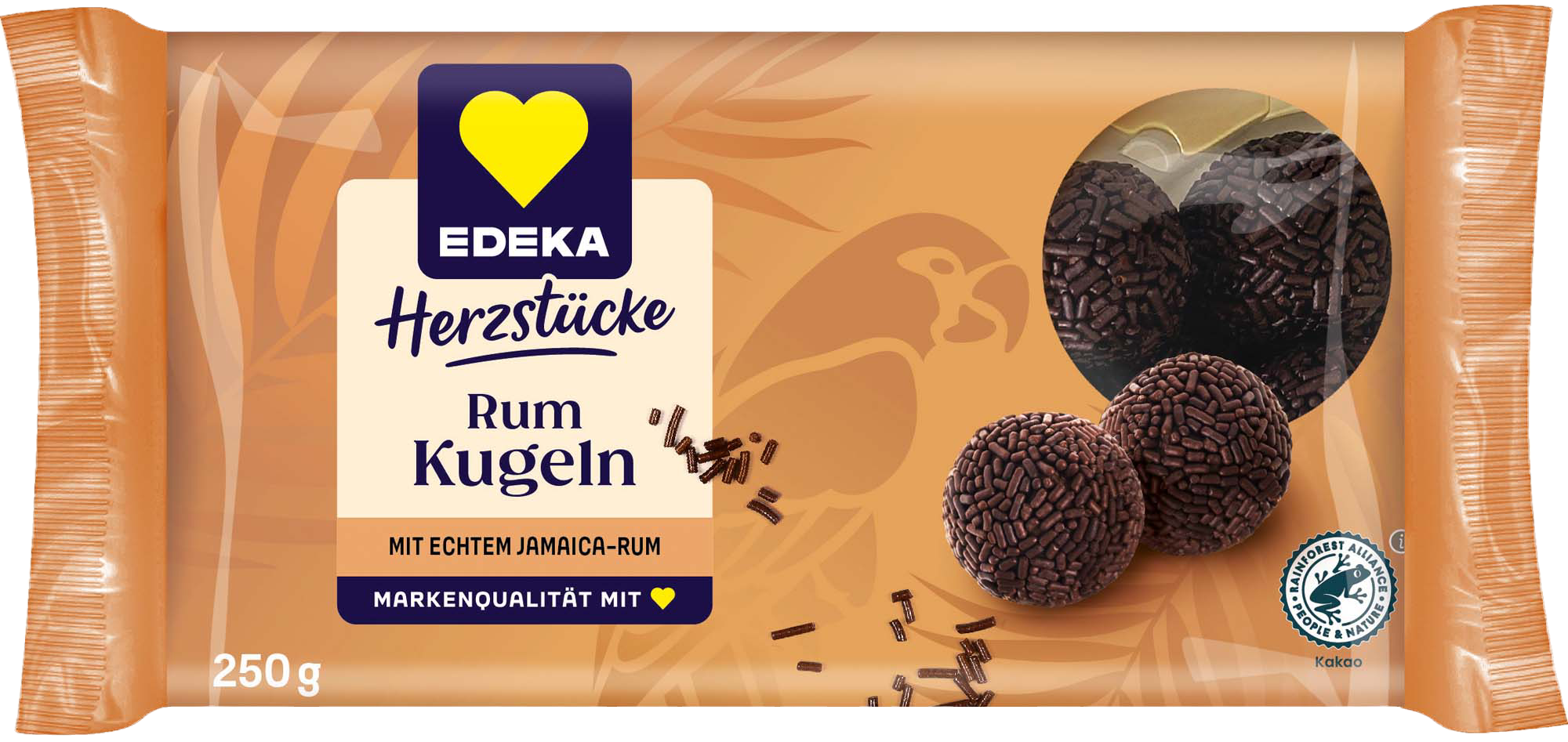 Edeka Herztücke Rum Kugeln- 250g