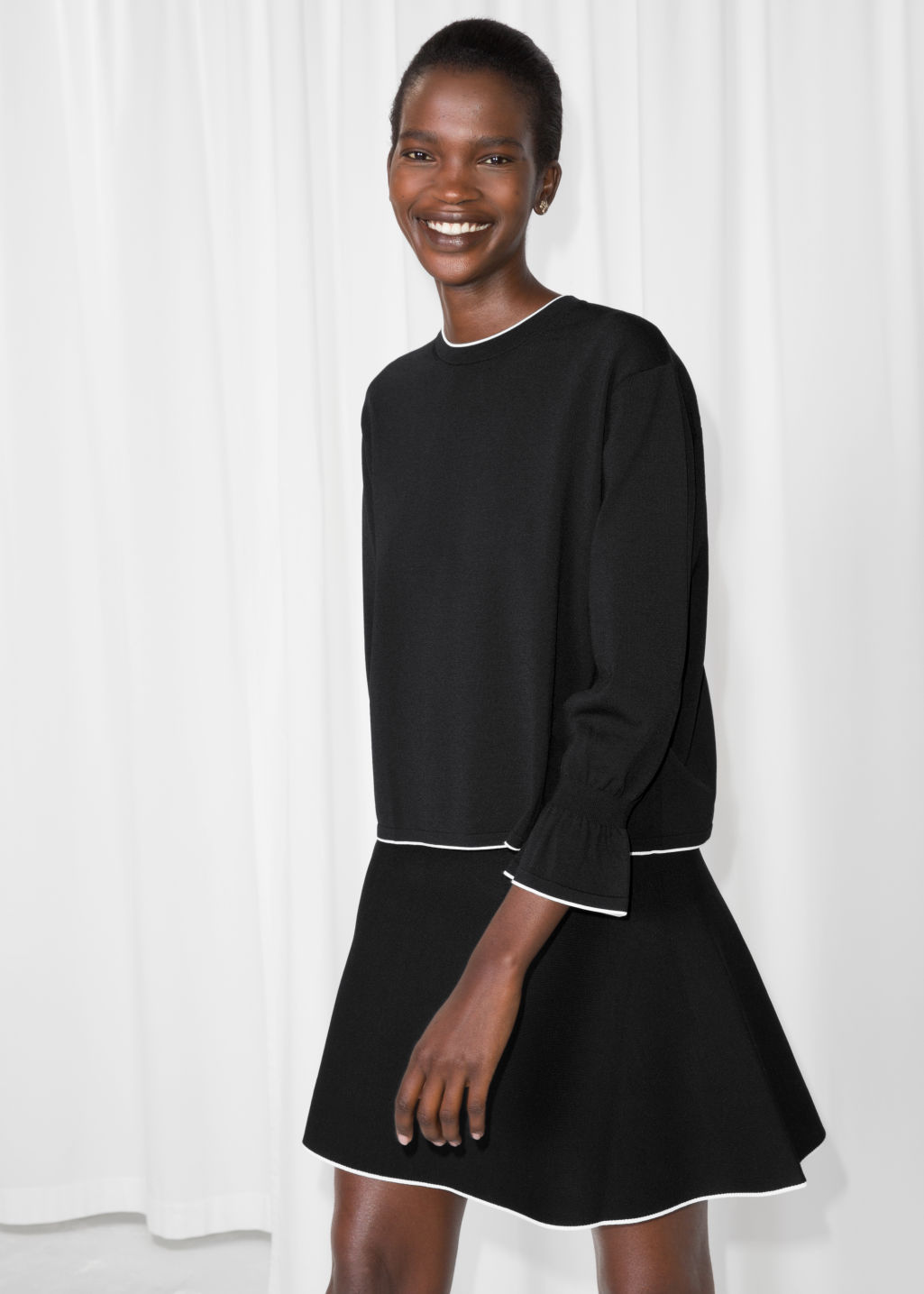 Trumpet Sleeve Blouse